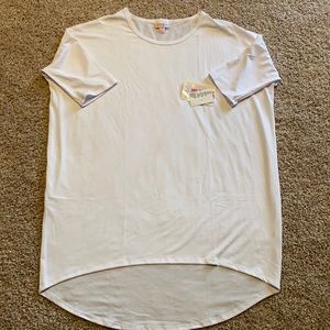 NWT white LuLaRoe Irma tunic. Size small